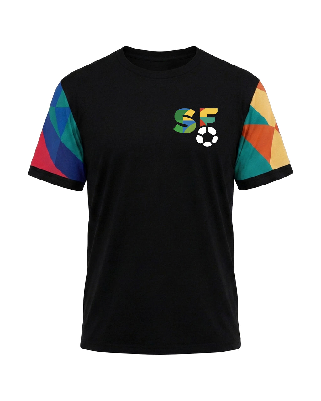 Multicolor Sleeve Football T-Shirt